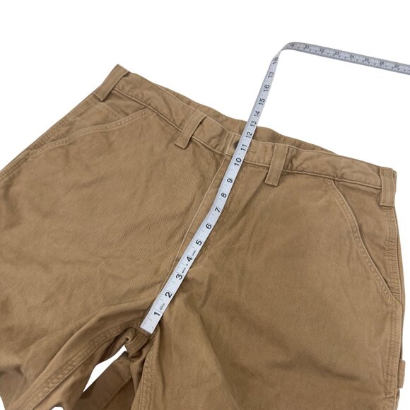 Carhartt Mens Relaxed Fit Brown Work Pants 100% Cotton Size 38x30 - Picture 6 of 10